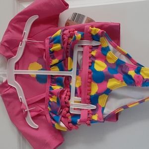 🏖 Cute Girls 3Pc Swimsuit with 50 UPF